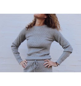 GRAHAM CROPPED RIBBED SWEATER