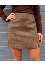 LUCY PARIS RAY HOUNDSTOOTH SKIRT