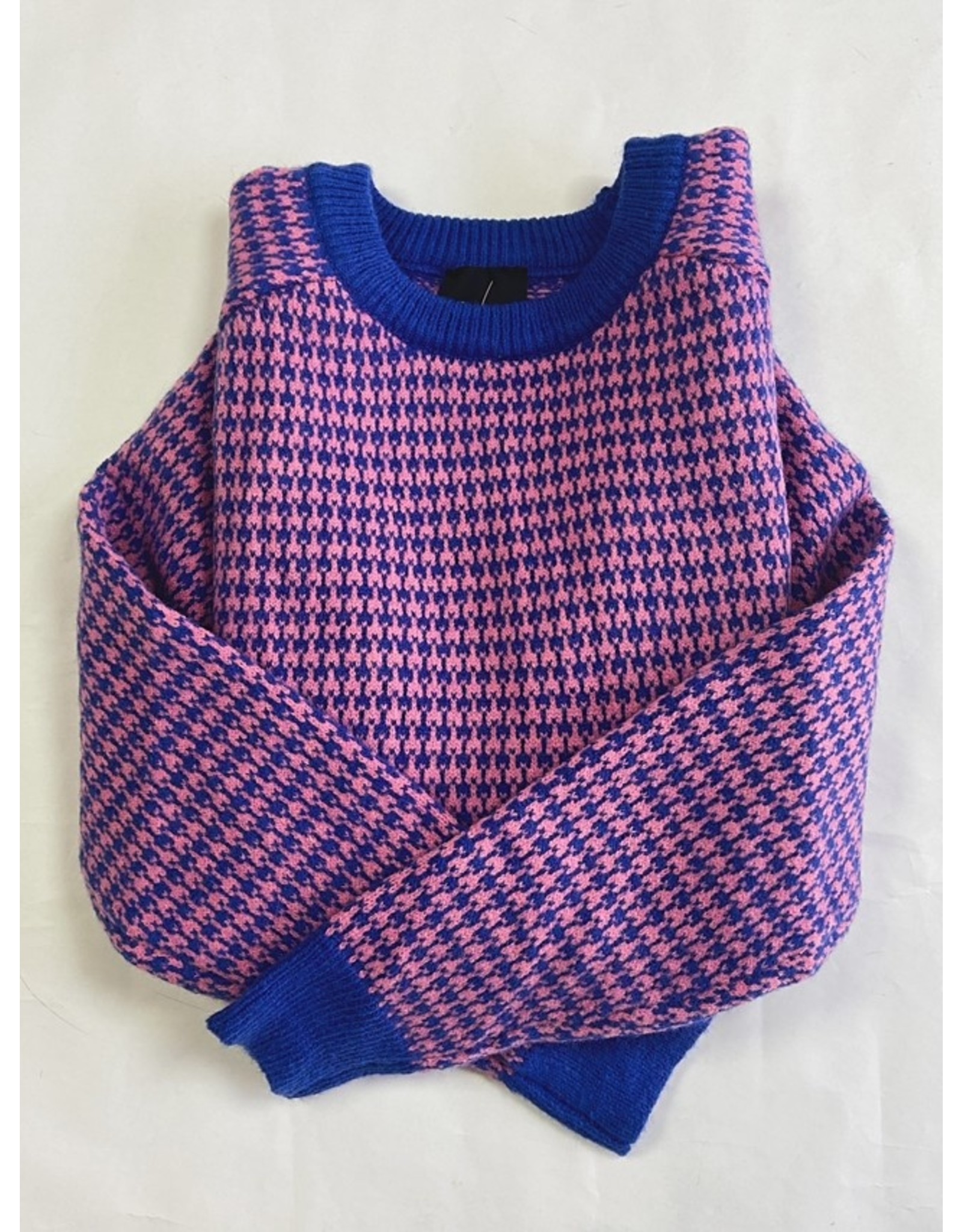 DOMENICA HOUNDSTOOTH PATTERN SWEATER