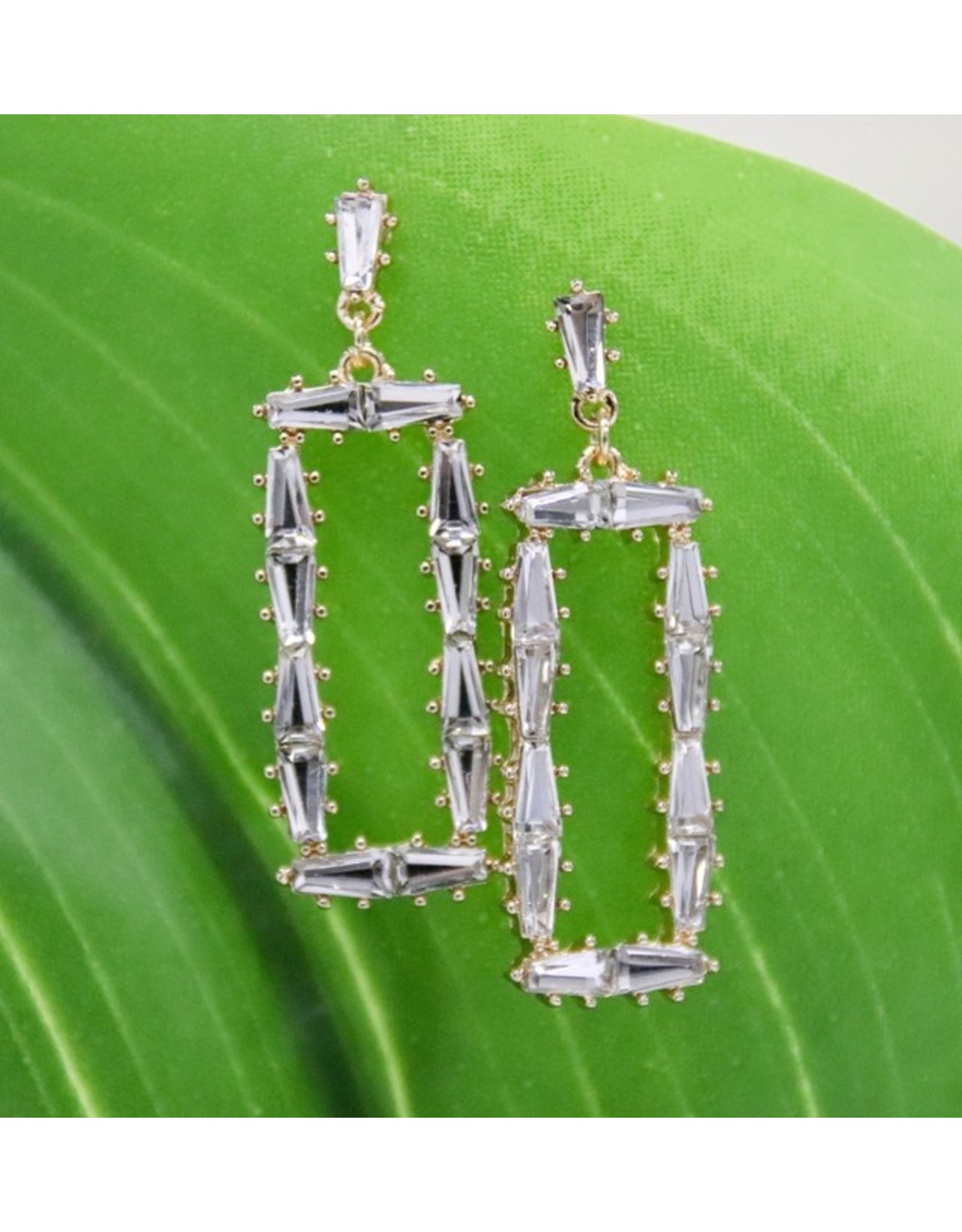 J&H CREATIONS BENNO RECTANGLE EARRING