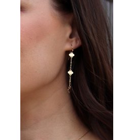 MINAHIL 3 CLOVER DROP EARRING