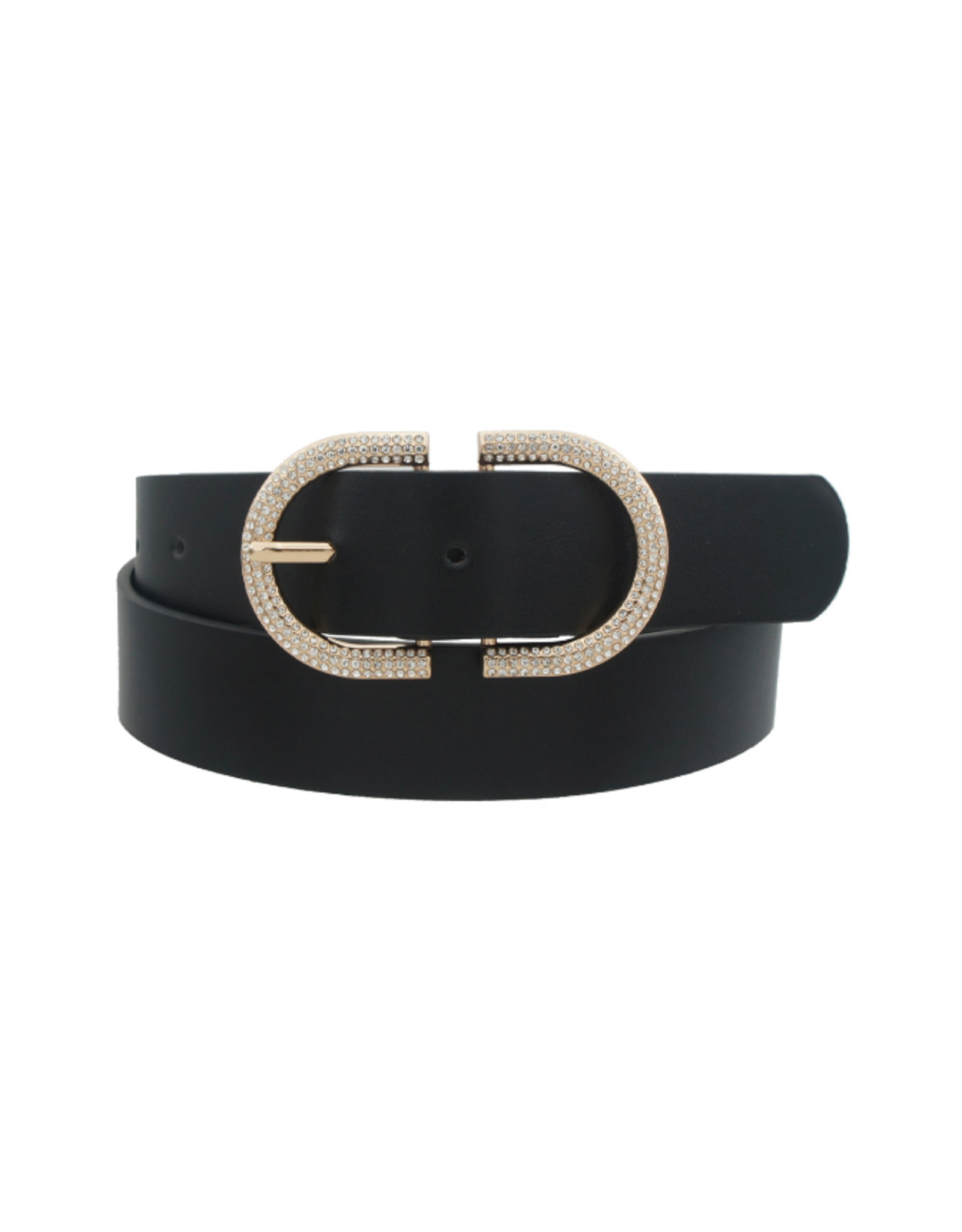 FAZAL RHINESTONE PAVE BUCKLE BELT