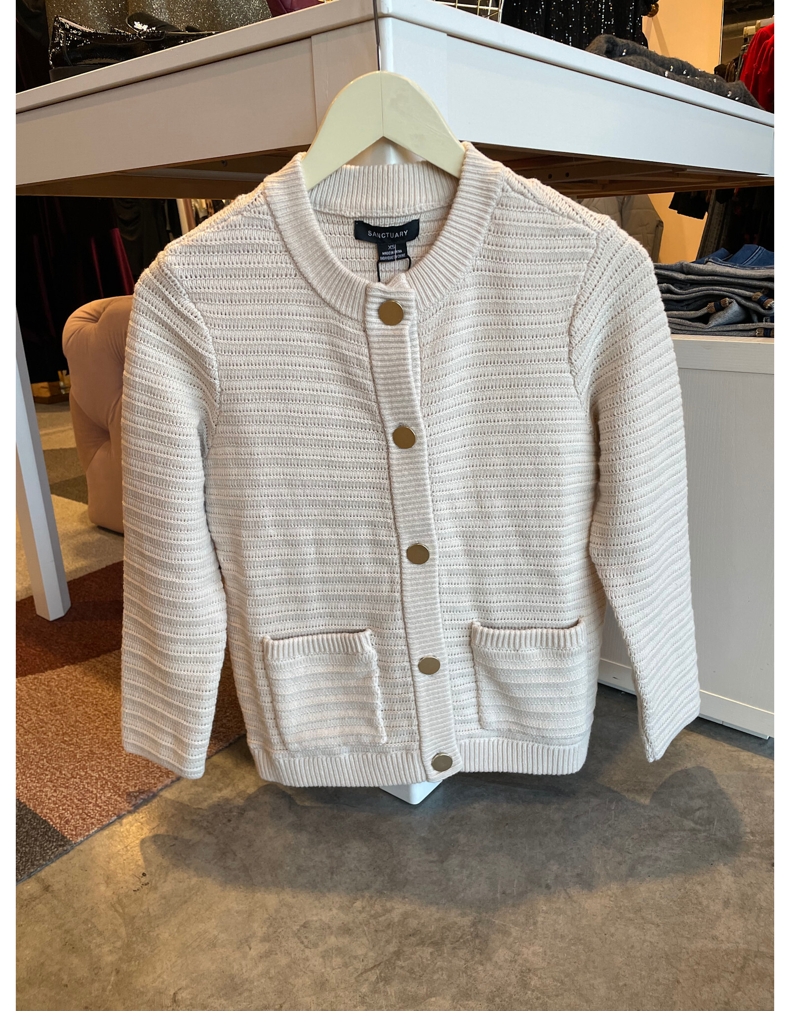 POINTELLE KNITTED JACKET