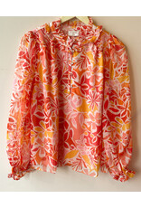 LEVI RUFFLE NK BLOUSE