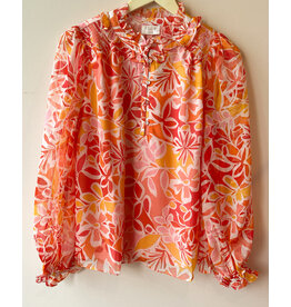 LEVI RUFFLE NK BLOUSE
