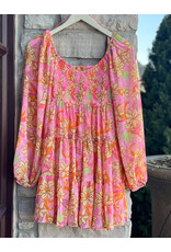 LYLA L/S FLORAL DRESS