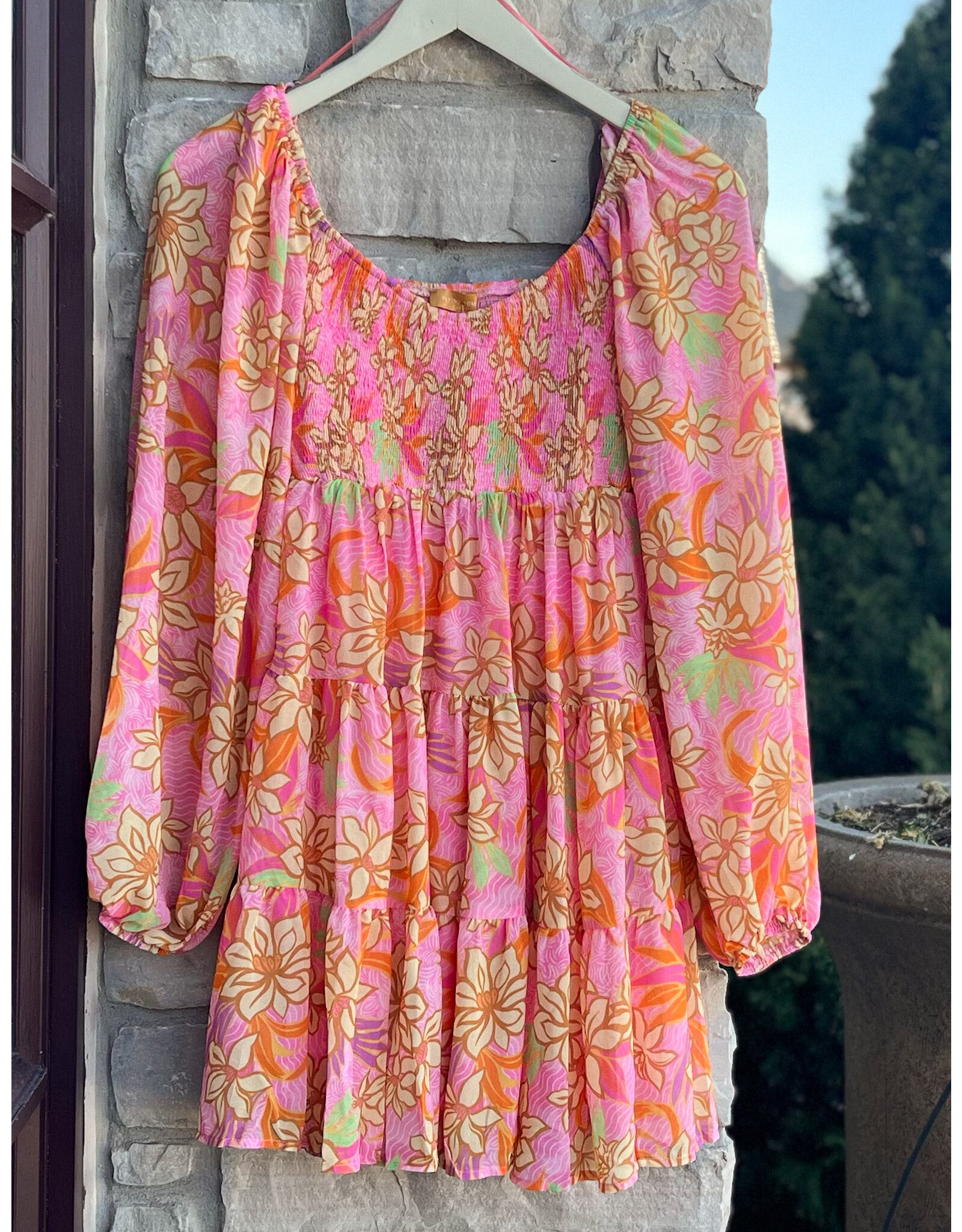 LYLA L/S FLORAL DRESS