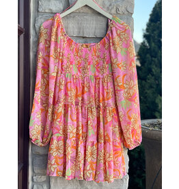 LYLA L/S FLORAL DRESS