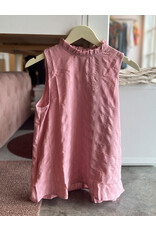 CARLOMAN RUFFLE MOCK NECK BLOUSE
