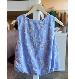 AALIYAH BUBBLE HEM TOP