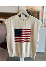 SADIE & SAGE AMERICAN DREAM FLAG SWEATER