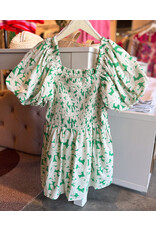 ELIAN FLORAL SMOCKED TOP