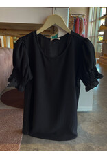 SETHE SMOCKED PUFF SLEEVE TOP