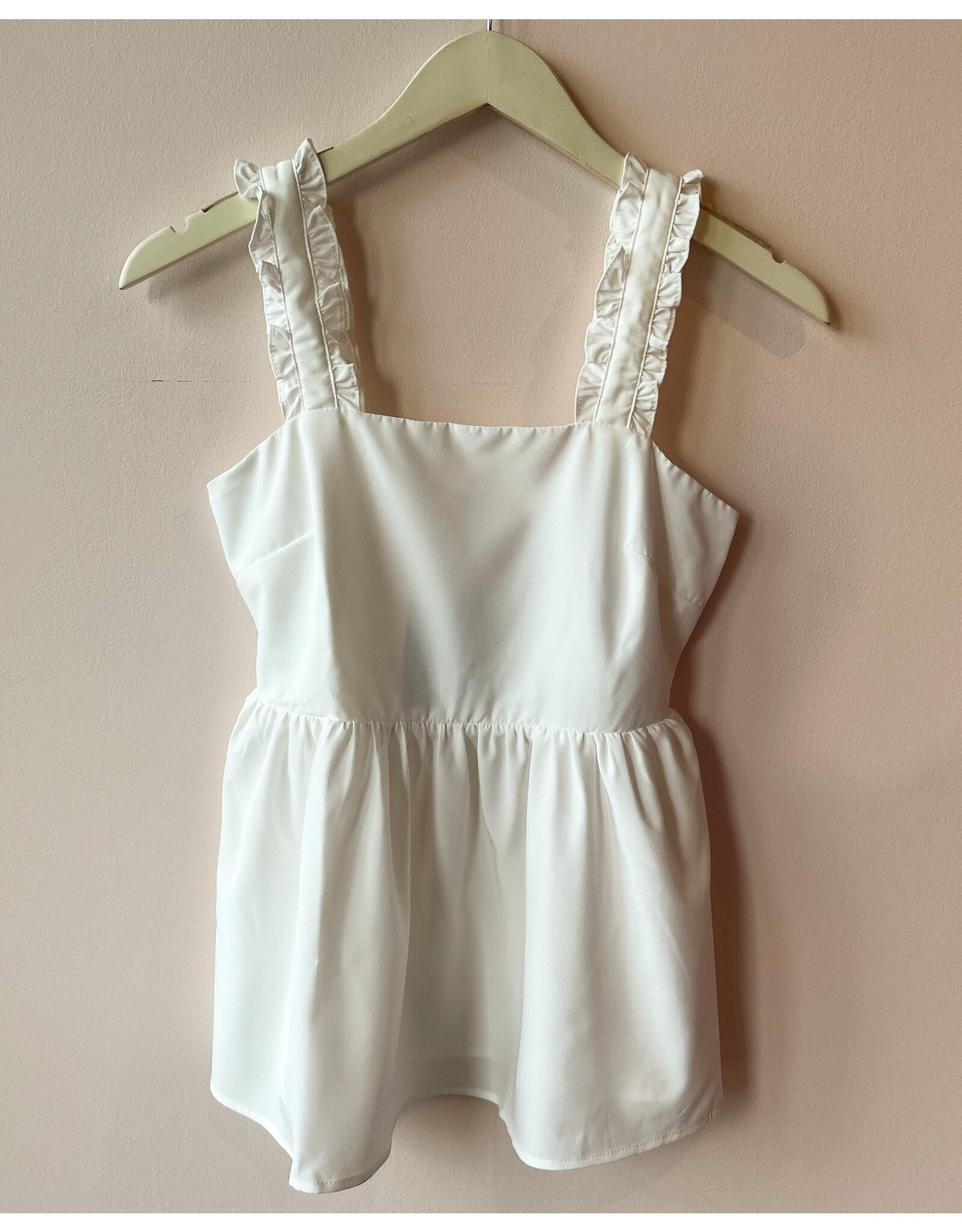 GEORGE RUFFLE DETAIL STRAP TOP