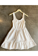 SADIE & SAGE SUNDREAM JERSEY/EYELET MIX CORSET DRESS