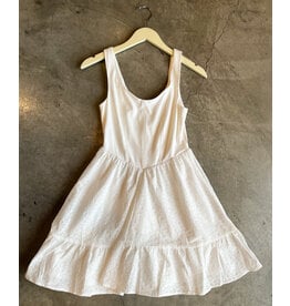 SADIE & SAGE SUNDREAM JERSEY/EYELET MIX CORSET DRESS