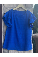 MICHEALA RUFFLED SLEEVE TOP