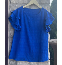 MICHEALA RUFFLED SLEEVE TOP