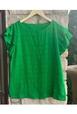 MICHEALA RUFFLED SLEEVE TOP
