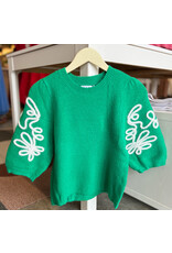 MADELYN EMBROIDERED KNIT TOP