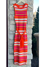 CAPRI STRIPE MIDI DRESS