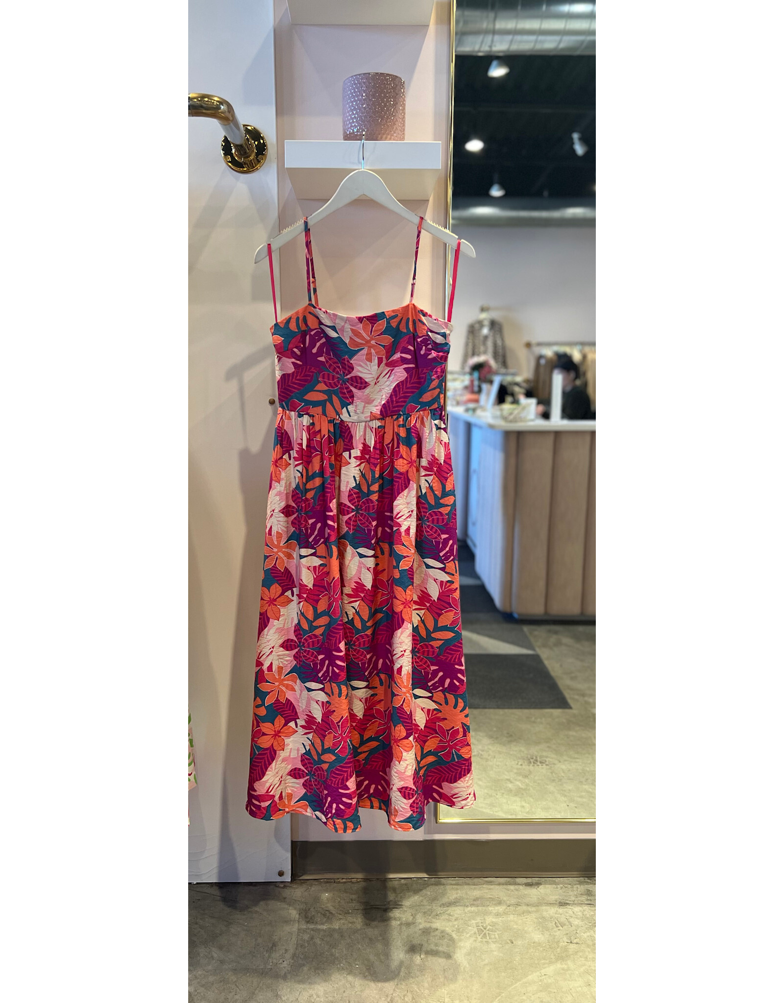 POPPI TROPICAL MIDI DRESS