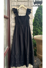 TINUVIEL EYELET MIDI DRESS