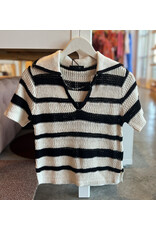 SANCTUARY KNITTED COLLARED TOP