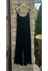 ASSUNTA SHIRRED WIDE LEG JUMPSUIT