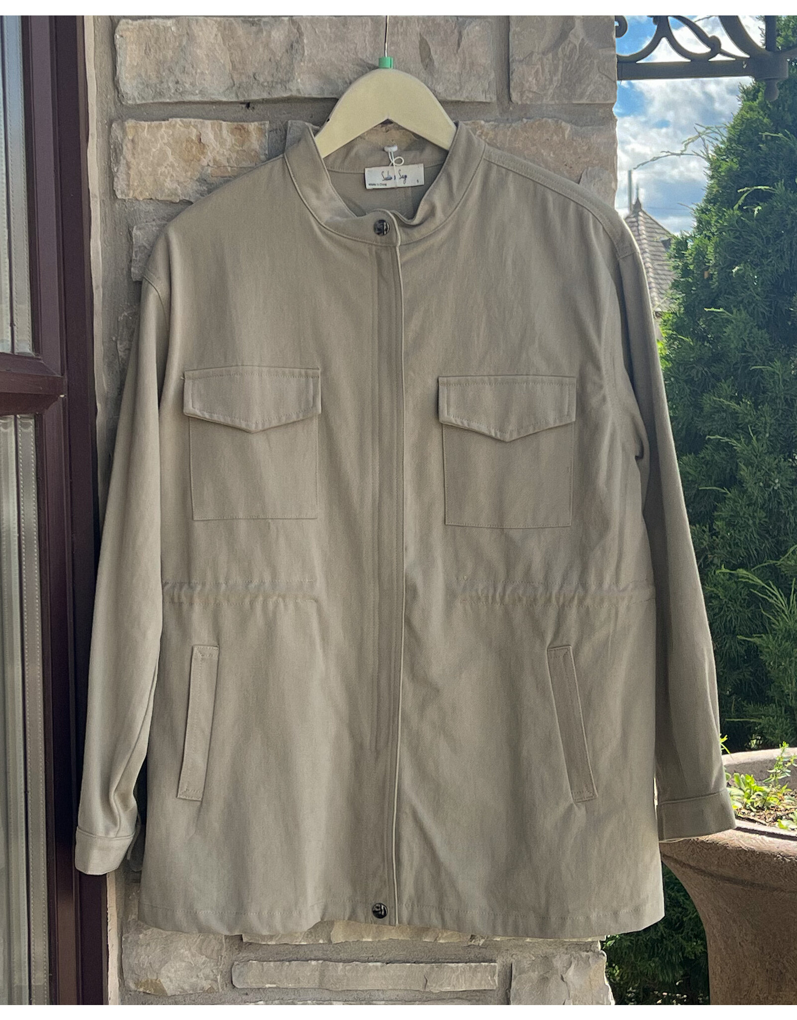 SADIE & SAGE TOLD YOU SO ZIP UP UTILITY JACKET