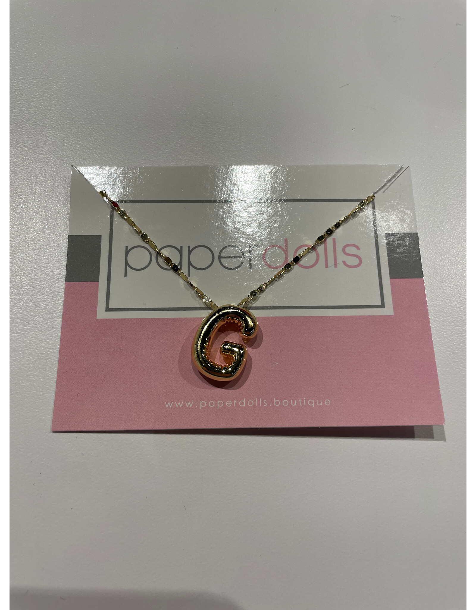 MILIA INITIAL BUBBLE NECKLACE