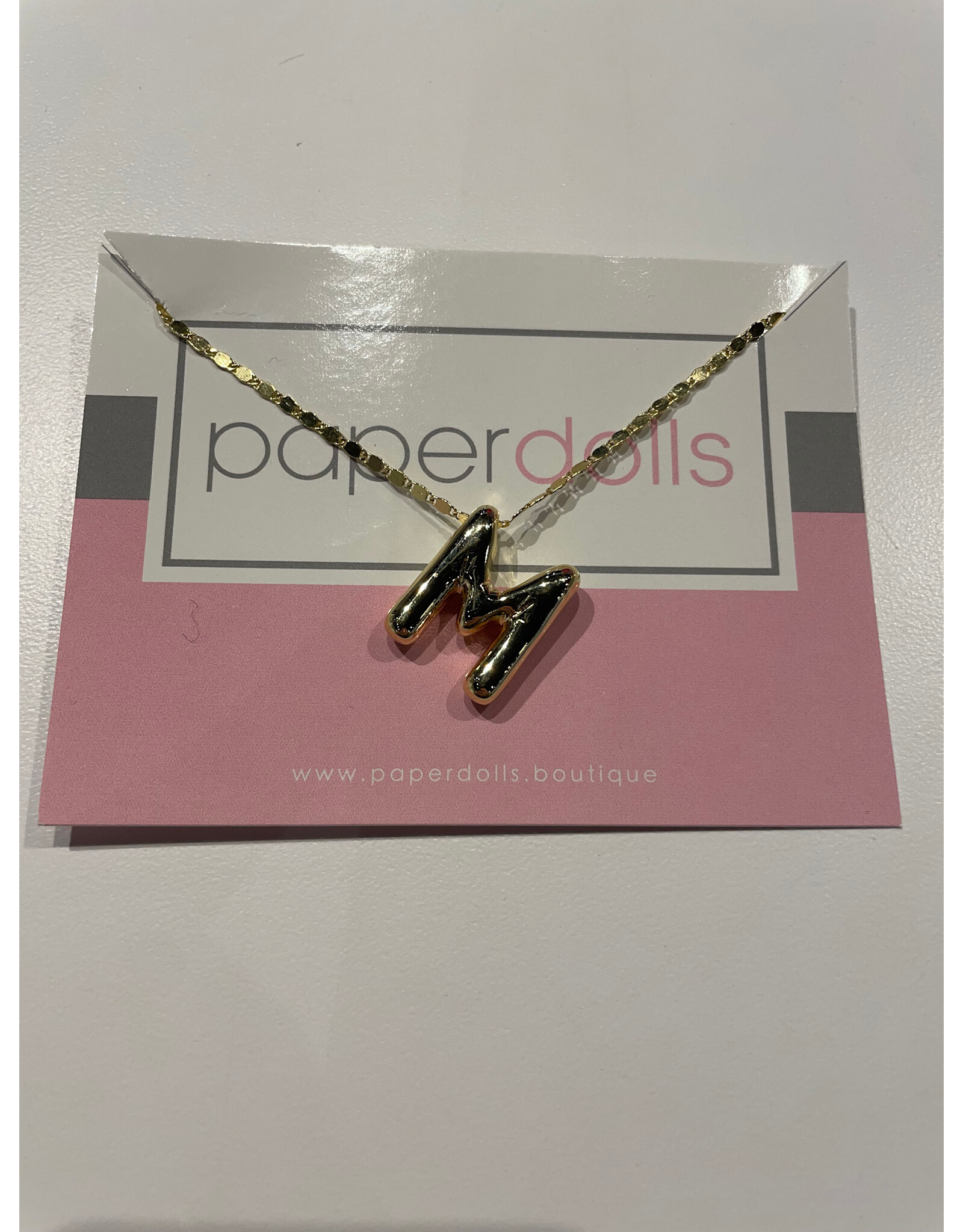 MILIA INITIAL BUBBLE NECKLACE
