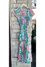 IDALIA PLEATED MAXI DRESS