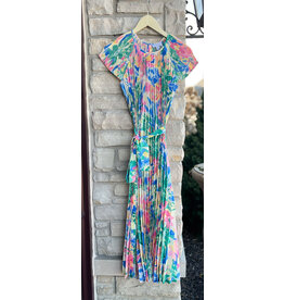 IDALIA PLEATED MAXI DRESS