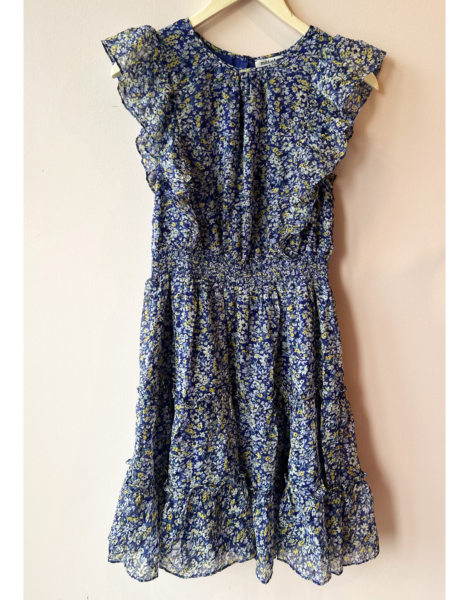 ZION FLORAL PRINT CHIFFON DRESS