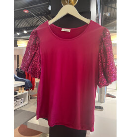 CISCO SEQUIN SLV TOP