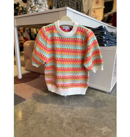 THML AILIS CROCHET S/S SWEATER