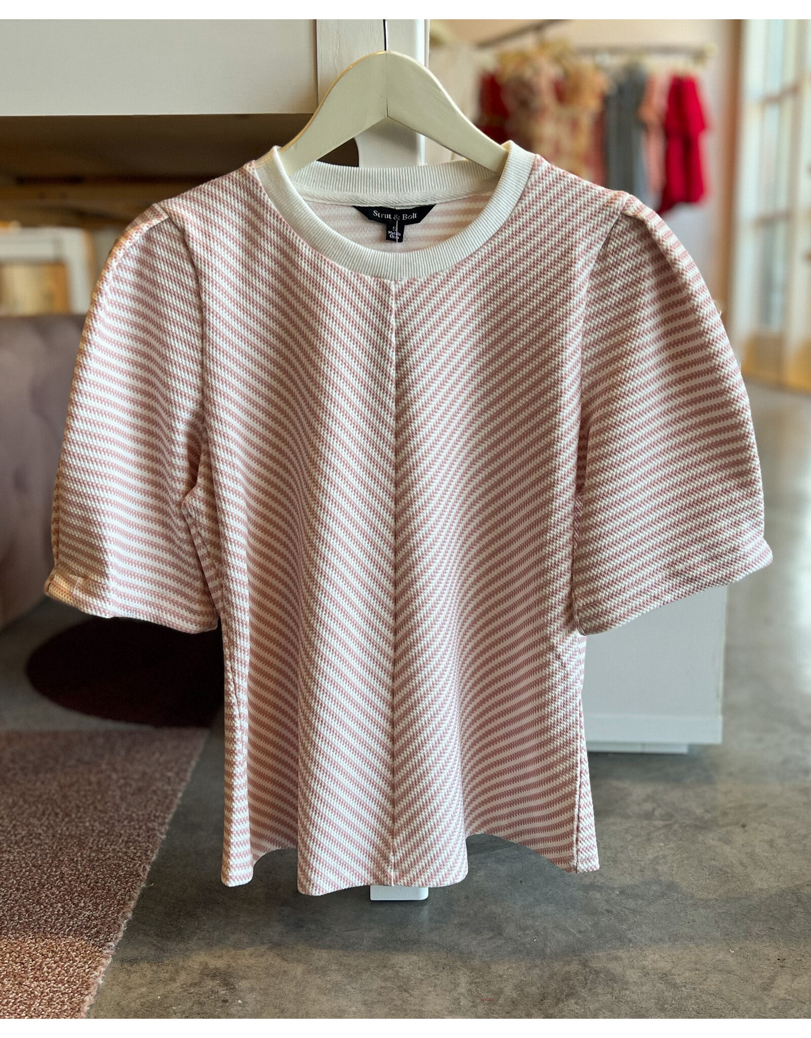 FIORABLA HERRINGBONE TEE