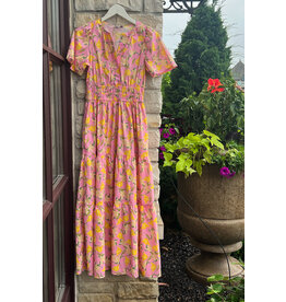 ALIENOR S/S FLORAL MAXI DRESS