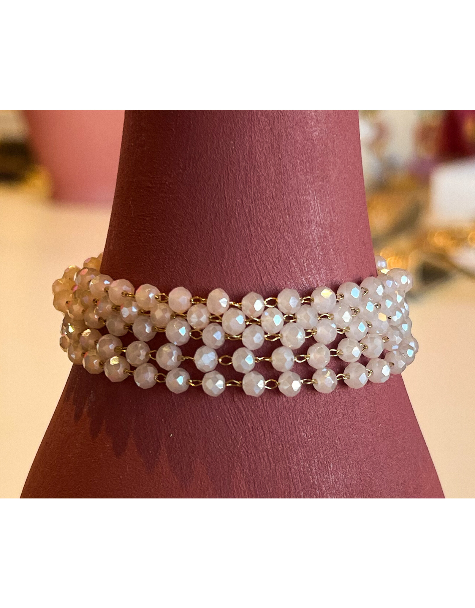 KREWE LAYERED BEADED BRACELET