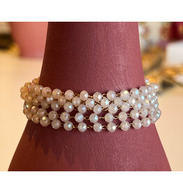 KREWE LAYERED BEADED BRACELET
