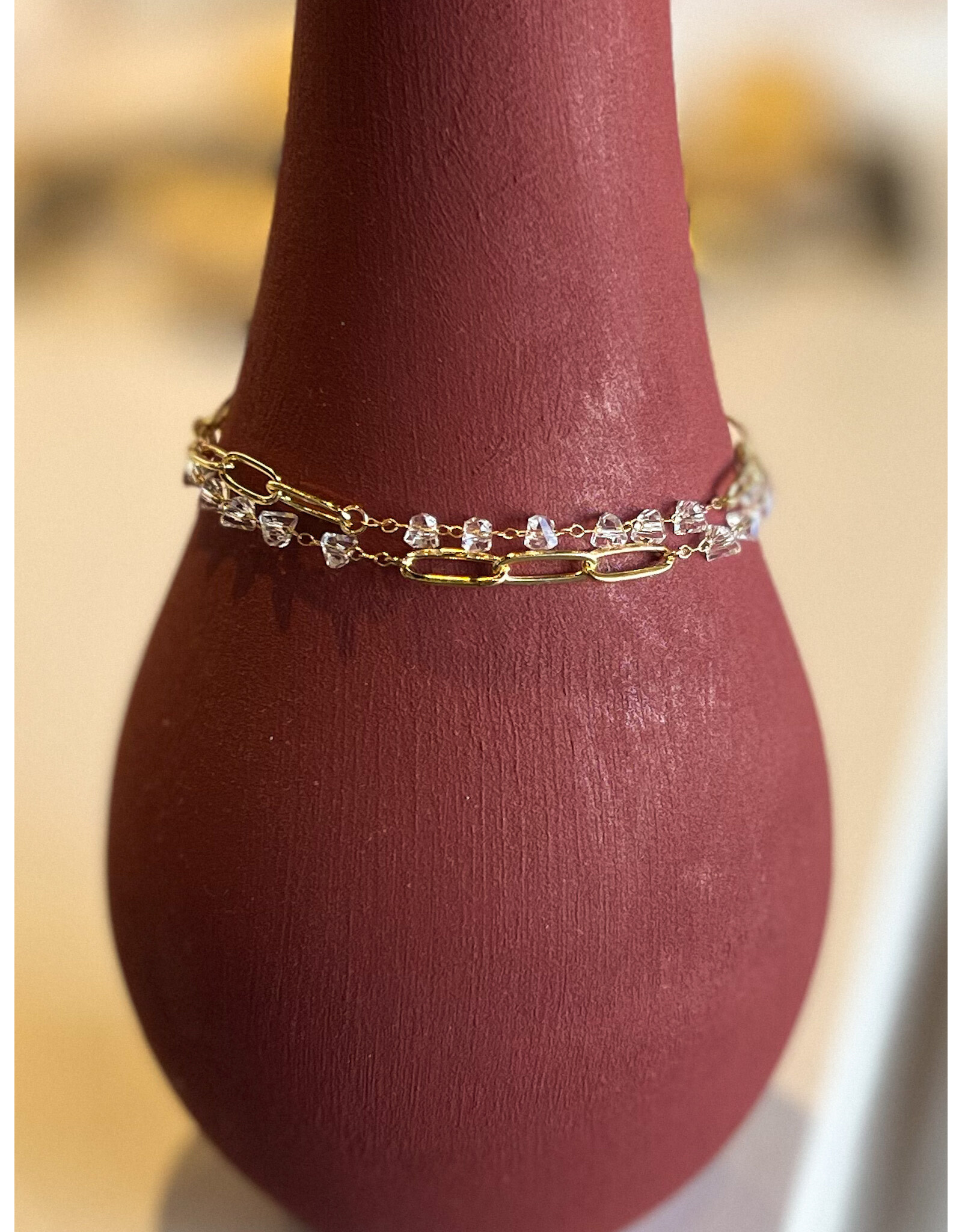 CLAUDIO 2 ROW LINK BRACELET