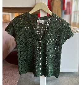 SADIE & SAGE MERCER CROCHET S/SLV CARDIGAN