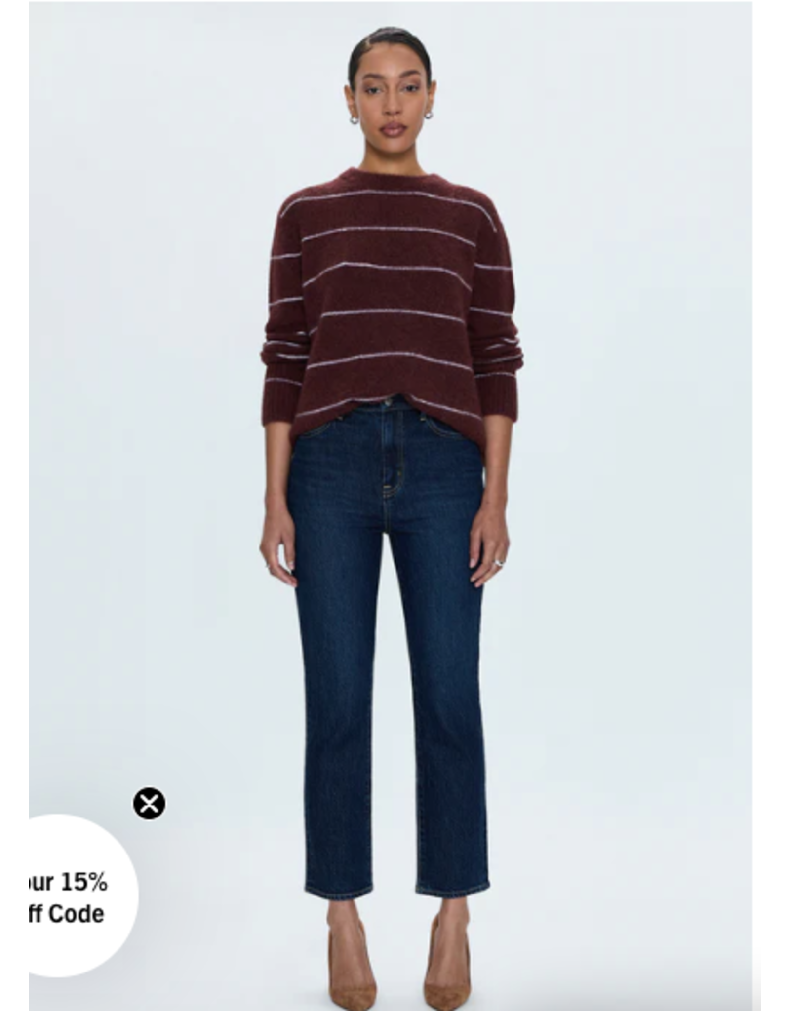BRI H/R SLIM STRAIGHT DENIM