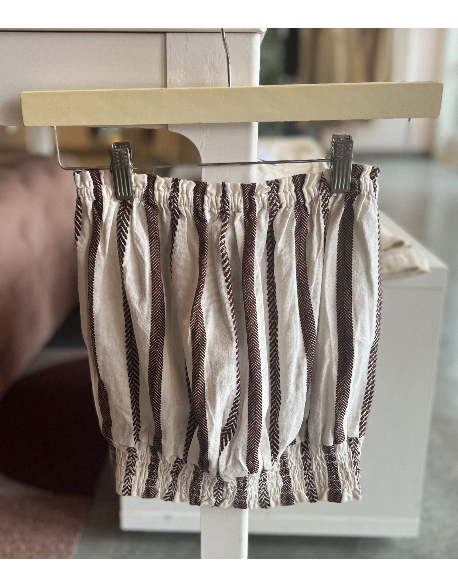 CABRIOLE SMOCKED TUBE TOP