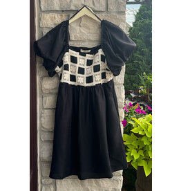 ROSARIO CHECKERED MINI DRESS