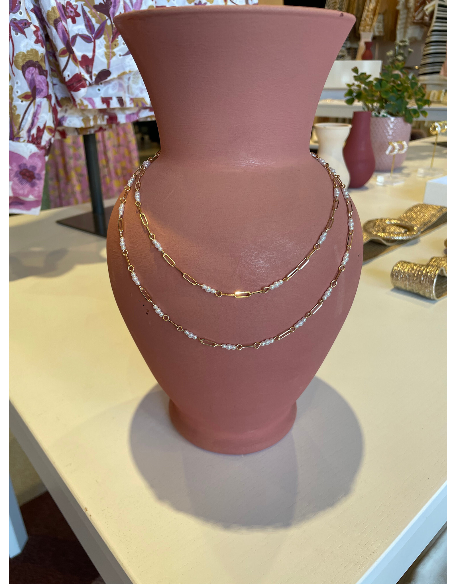 CATERINA PEARL LAYER NECKLACE