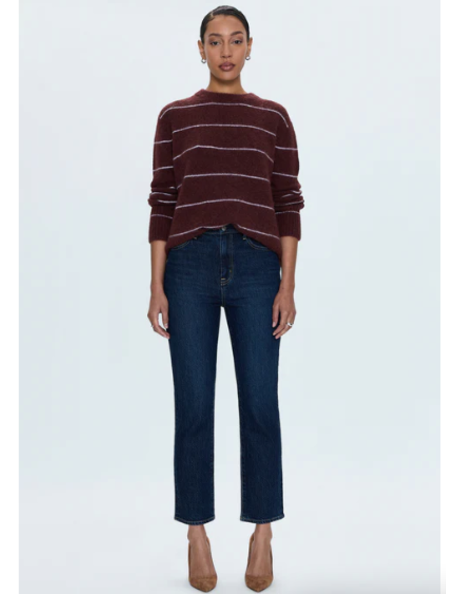 BRI H/R SLIM STRAIGHT DENIM