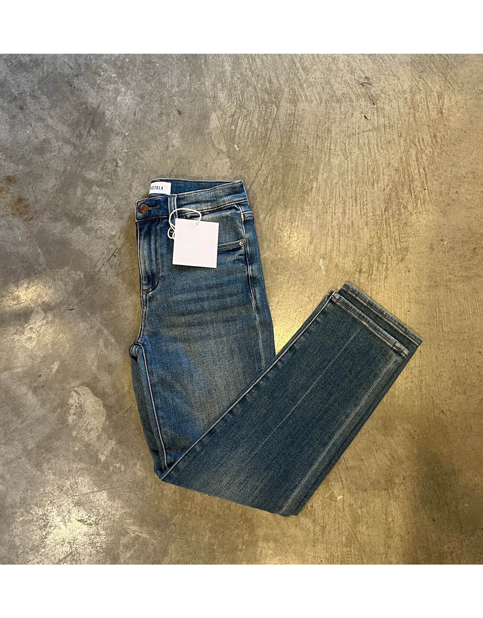 PISTOLA MONROE HIGH RISE CROP DENIM