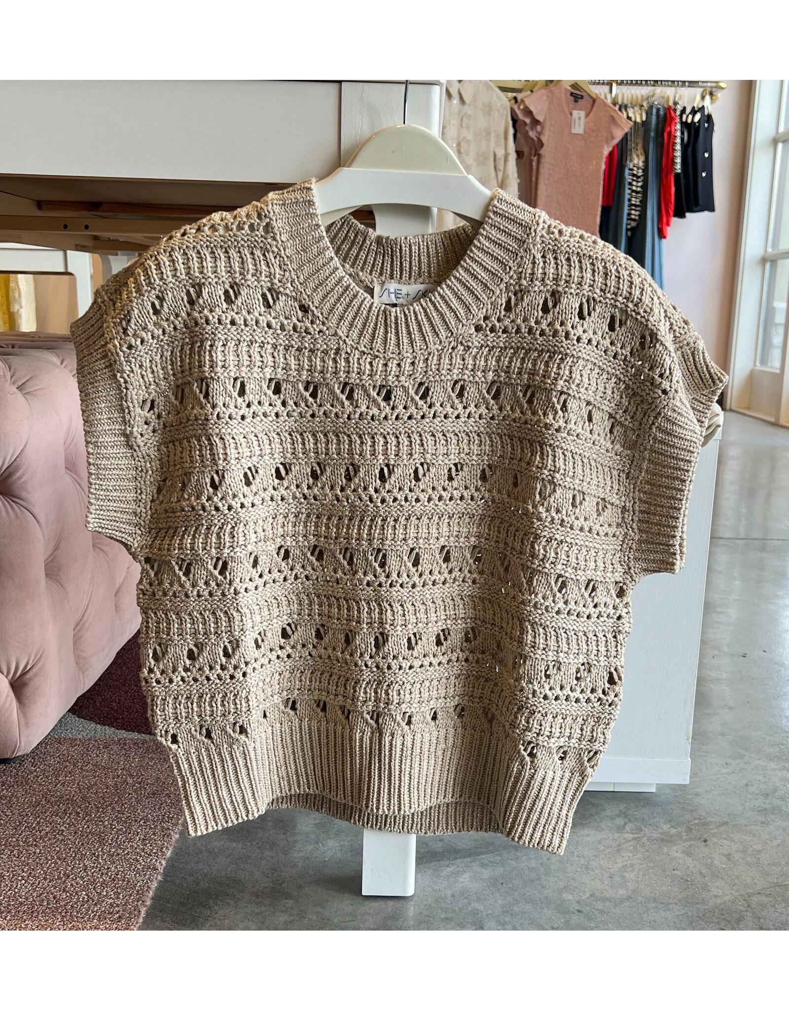 STELLAN S/S SWEATER TOP